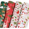 Bulk Christmas Wrapping Paper - 12 Folded Sheets 20" x
