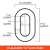 VULCAN Security Chain - Premium Case-Hardened - 5/16 Inch x