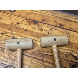 Chicago Rawhide Pair C/R Chicago Rawhide Mfg. Co. 1 AW 5 oz Rawhide Hammers Mallets NOS