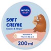 NIVEA Baby Soft Care Cream, Vegan and Hypoallergenic Skin Cream