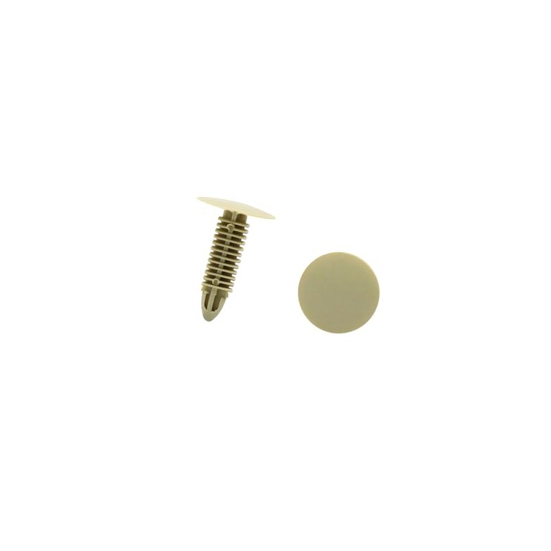 Hihaha 20 Pcs Beige Car Body Panel Plastic Rivets Retainer