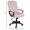 Serta Style Hannah II Office Chair, Harvard Pink Microfiber