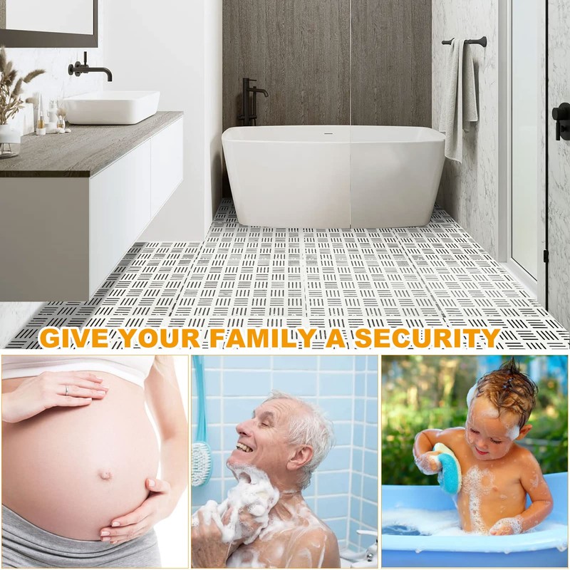 12 Pack 12x12 Inch Interlocking Rubber Floor Tiles, Soft PVC