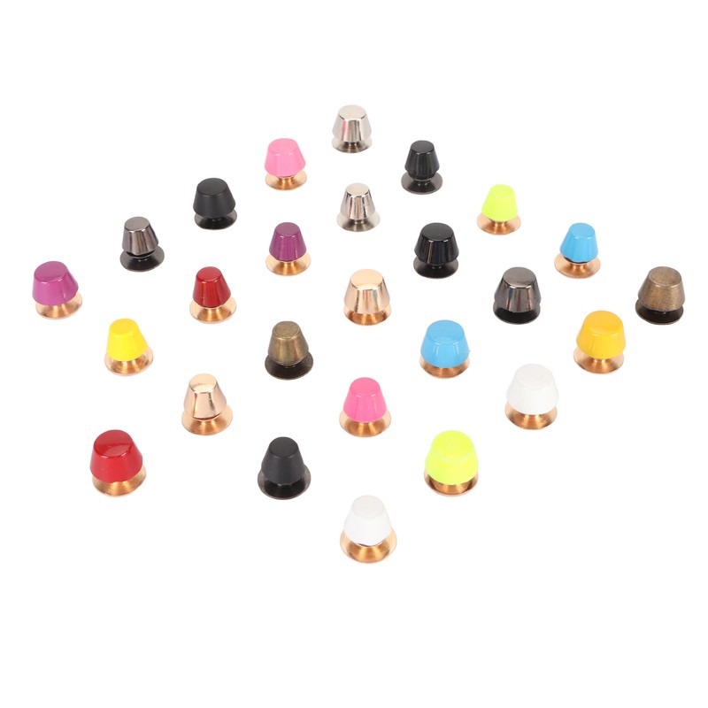 26pcs Screwback Studs Nailheads Lightweight Rust Proof Zinc Alloy Flat