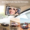 OPUEW Espejo de Vanidad para Auto, Espejo para Visera Auto