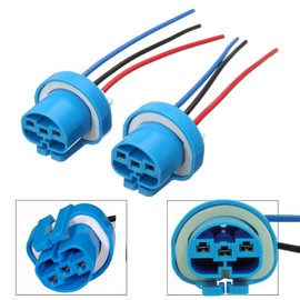 Alla Lighting P29t Base 9004/9007 Socket Female Adapter High Temp Wiring Harness Wire Replacement HB1 HB5