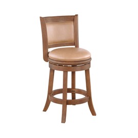 Boraam Augusta Swivel Counter Stool - Chestnut Wire-Brush