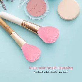 Make-up-Pinsel-Abdeckung, 10 Stück Rosa Silikon-Make-up-Pinsel-Abdeckungen Zum Reisen Weiche, Staubdichte Schutzabdeckung für die Aufbewahrung von Make-up Einfach zu Verwendende