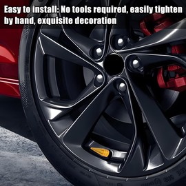 Zpana Spiked Shape Car Tire Valve Stem Cap, 8PCS Aluminum Alloy Dustproof Vehicle Wheel Tyre Valve Stem Cover, Auto Rim Valve Stem Protection Accessories, Universal for SUV Sedan Truck (Gold)