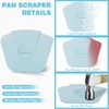 Pan Scraper Dish Scraper Tool - Pot Scraper Plastic for