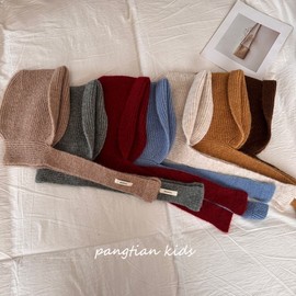 Kids' Balaclava Hat, Warm Thick Knit for Autumn & Winter, LF1933, Free Size (Ages 1-5 Years) Rose Gold 3ea