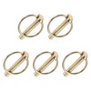 METALLIXITY 5PCS 8mmx41mm Lynch Pin with Ring Carbon Steel Lynch