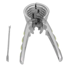 Multifunctional Walnut Nut Pliers, Metal Nut Cracker Opener with Walnut Needle and Non Slip Handle, Kitchen Gadget for All Nuts