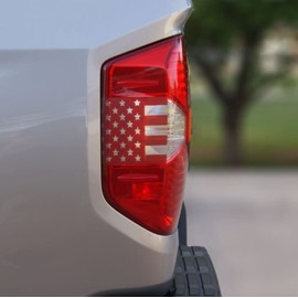 Decal Concepts Tail Light American Flag Accent Decal Kit - Fits Tundra (2014-2021) (U.S. Flag (Red))