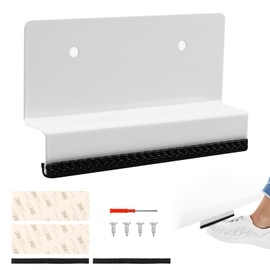 New Hands-Free Cabinet Foot Pull for Trash Drawer,handless Handle，Touchless Hands Free Design for Full Overlay Cabinet Door (1, White)