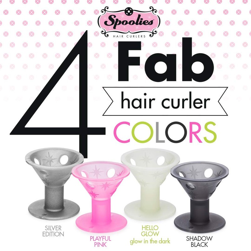 Original Spoolies rizadores de pelo, tamaño mediano – 24 unidades