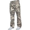 Kruze Mens Combat Cargo Trousers Camouflage Green Camo Summer Pants