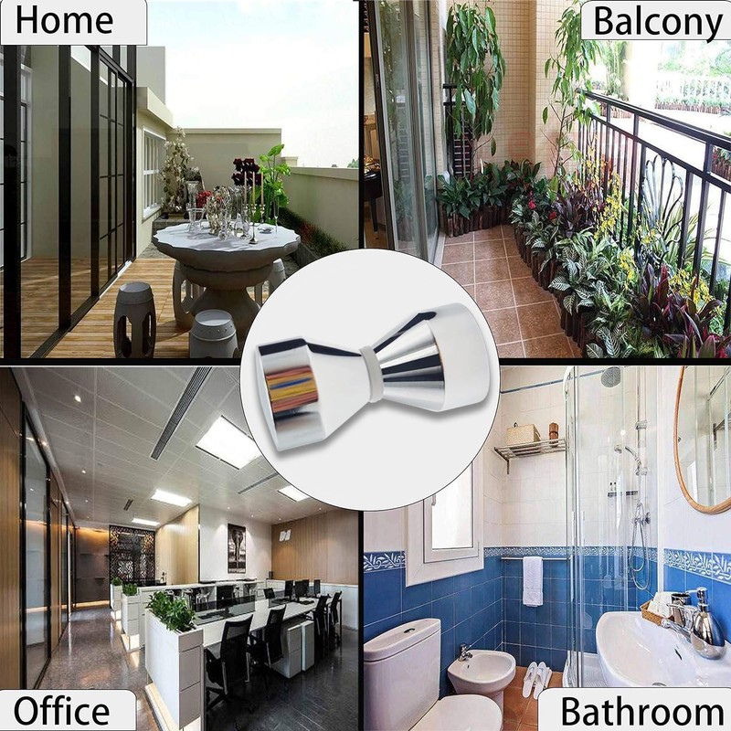 Pack of 2 Door Knobs, Shower Door Knobs, Double Knobs,