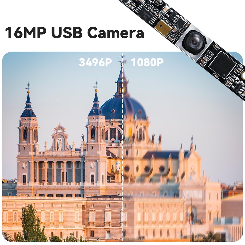 Hotpet 16MP Autofocus USB Camera with Microphone for Computer Mini