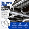 10 Pack 3/4'' Silver Hinged Split Ring Pipe Hanger, Galvanized