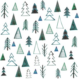 Maydahui Wall Sticker, Plant, Scandinavian Green Pine Stylish Wallpaper, Sticker, Cute, Art, Kindergarten, Nursery, Children, Room, Interior, Room Decoration, Entrance, Wallpaper, Sticker, Sticker,