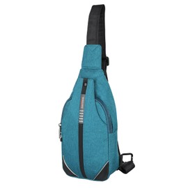 WATERFLY Mochila Bandolera Cremallera Antirrobo Mochila Cruzada Pecho Mochila Bolso Pequeño para Ciclismo Deportivo Viajar Hombre y Mujer