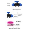 LNGJIN PP Connector, Diameter 32 Fitting, PP Fitting 32 mm,