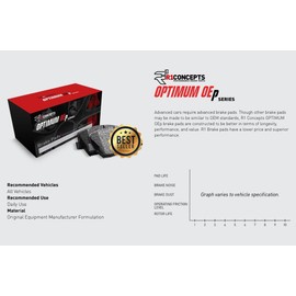 R1 Optimum Oe Pads Rear 2022-2025 TOYOTA GR YARIS (MEXICO), GR COROLLA