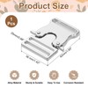 uxcell Metal Quick Side Release Buckle, 25mm/1" Belt Buckles Clip