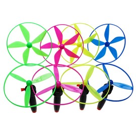 LAIXIABAO 4 Pcs Flying Saucer Toys Dismantled Propeller Flying Saucers Flying Boomerang Spinners for Kids Adults Indoor Outdoor Games (Random Colors)