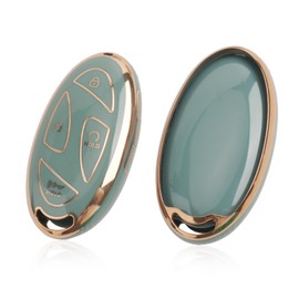 [New 2024] GAFAT Hyunda-i Tucson 2025/ Kona SX2 EV/ Ioniq 5/ Ioniq 6/ Sante Fe 2024 2025 2026 Key Cover, Car Key Case Protection, Remote Controls Key Shells, TPU Silica Gel [7 Buttons] (Blue/Grey)