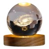 Abigale Lampara De Noche Led 3d Galaxia Bola Cristal Luz