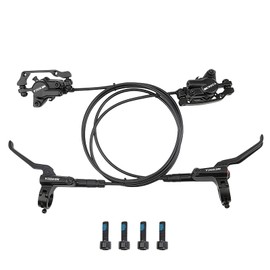 ENGWE MTB Bike Disc Brake Set, Aluminum Alloy Hydraulic Disc Brake for Mountain Bike, Road Bike, Bicycle Brakes levers with Fixing Screws (Right Front+Left Rear, Front800mm+Rear1400mm)