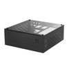 Goodisory A01 Aluminum Mini-ITX HTPC Desktop Computer Chassis (Black Tempered