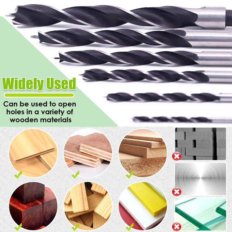 Keadic 23Pcs Dowel & Tenon Center & Drill Bits Set,