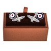 MRCUFF Airplane Plane Spitfire Jet Fighter Bomber Pilot Pair Cufflinks