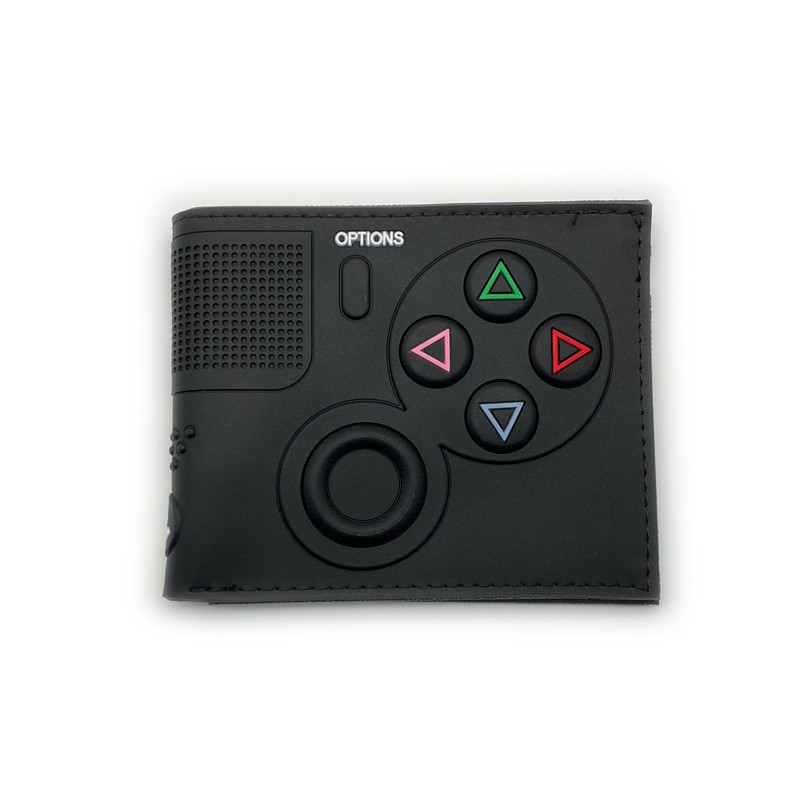 Retro Gamepad-Inspired Boys Wallet - Silicone Surface Material with Classic