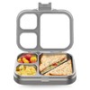 HOMEKOL Stainless Steel Lunch Box, 3 Compartments Metal Bento Box