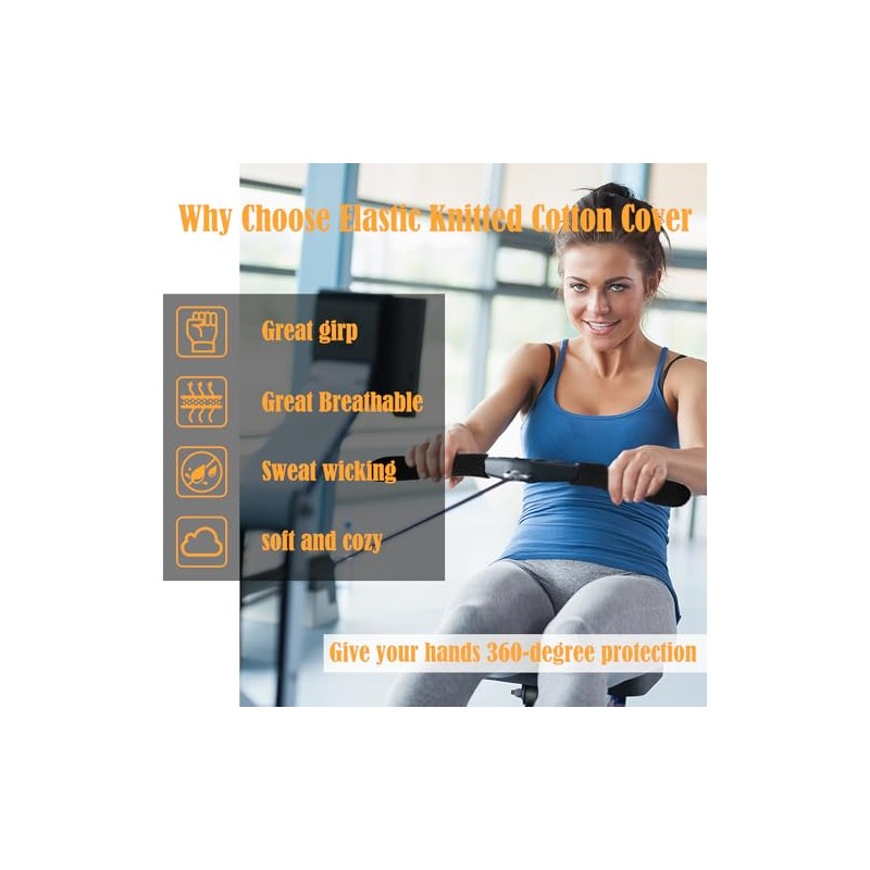 Universal Rower Handle Cover for Rowing Machines Compatible with Concept