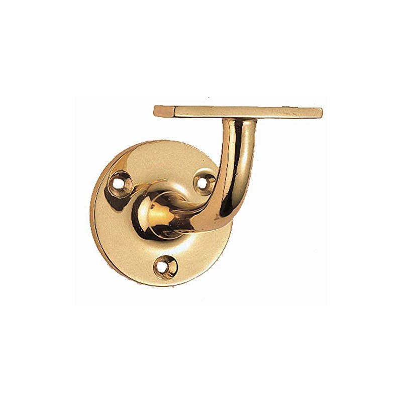 Carlisle Brass AA84 HANDRAIL Bracket-(Heavyweight), Polished Brass