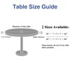homing Round Fabric Fitted Tablecloth, Elastic Waterproof Oil Proof Table