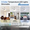 Sofucor 47 Inch Ceiling Fan with Lights and Remote Modern