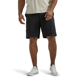 Lee Men's Big & Tall Extreme Motion Flat Front Shorts, black