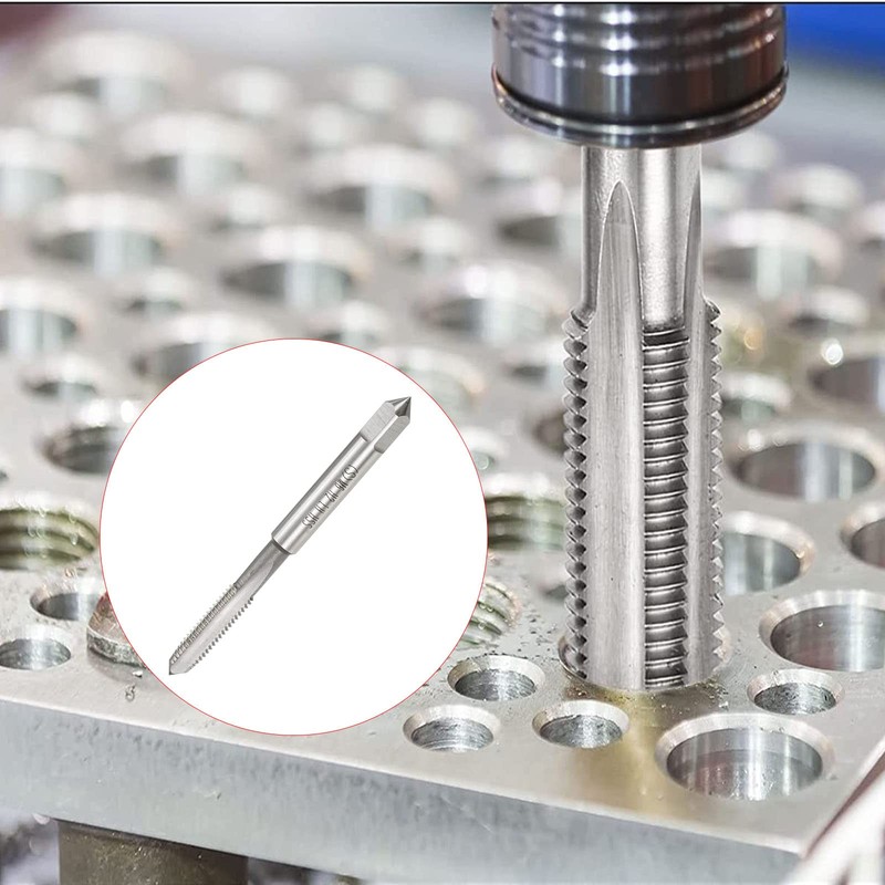 TA-VIGOR 2Pcs M5 x 0.8mm Metric Machine Tap, 3 Straight