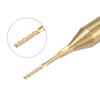 sourcing map 10Pcs 0.5mm Titanium Coat Carbide End Mill Engraving