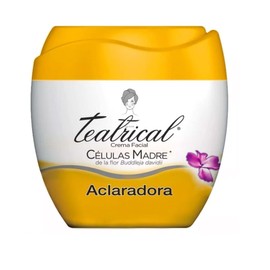 TEATRICAL - Crema Facial Aclarante. Con células madre y potentes acalarantes naturales que trabajan a nivel celular para unificar el tono de la piel y