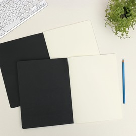 Labkiss 12 Pack A4 Black Large Sketchbooks Notebook Bulk, 8.5x11inch，60 Pages, Unlined Thick Paper, Students and Office Supplies，for Art Camp, Travel Journal Set