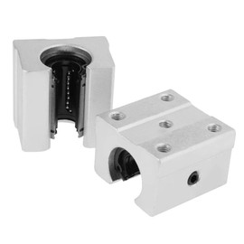 Mssoomm 2 Pcs SBR20UU SBR20 UU 20mm Linear Bearing Motion Pillow Slide Block for 20mm Linear Guide Rail, Aluminum CNC Router Parts