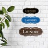 Designer Laundry Sign (Black Gold) - Large 3.5 x 9"
