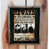 Vintage The Dalton Gang Wanted Poster - Wooden Sign